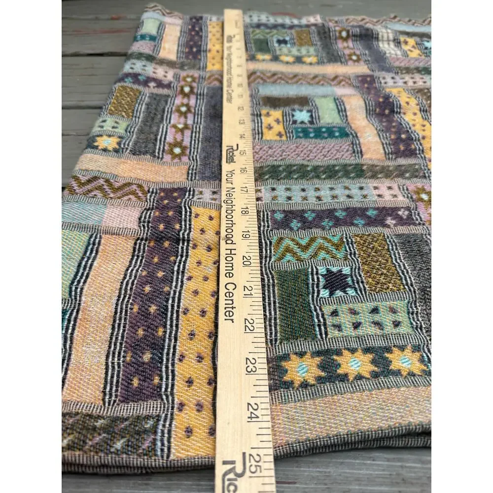 LaneRossi Samarkanda throw Blanket made in Italy Mcm knit geometric colorful art